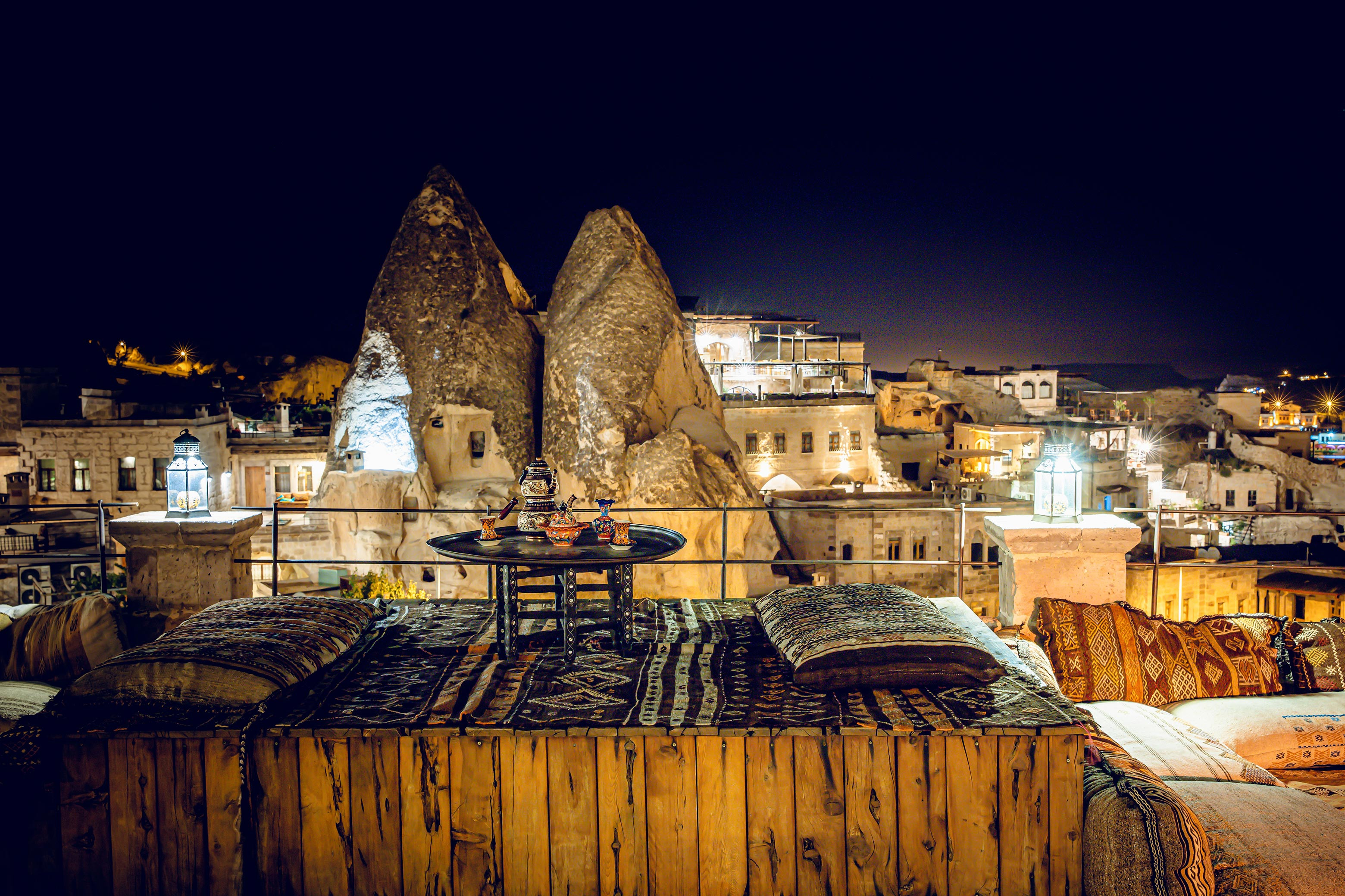 pool at the neighbouring hotel - Picture of Sultan Cave Suites, Goreme -  Tripadvisor